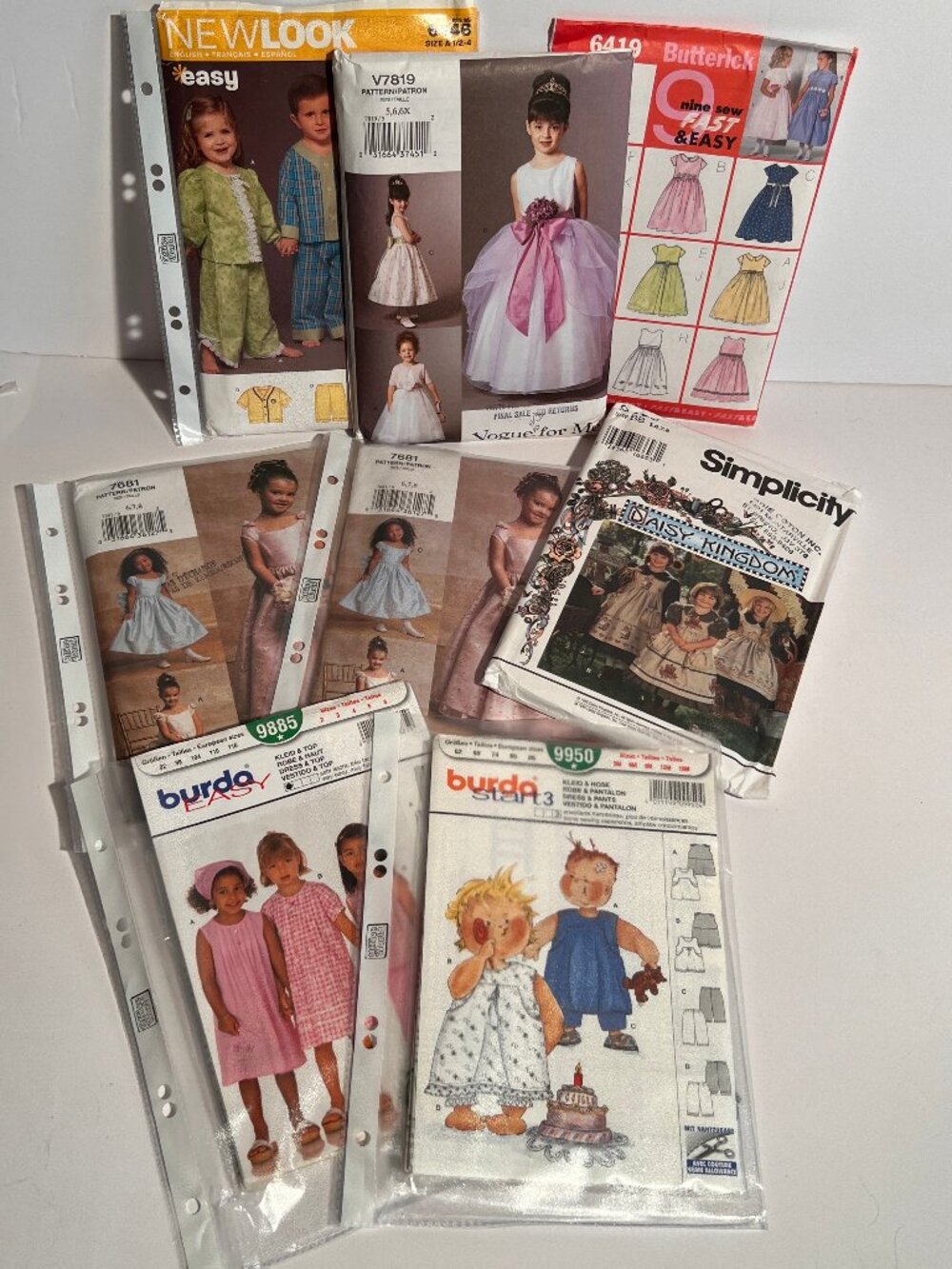 Vintage Sewing Patterns Lot - Vogue, Simplicity Daisy Kingdom, Burda, Butterick